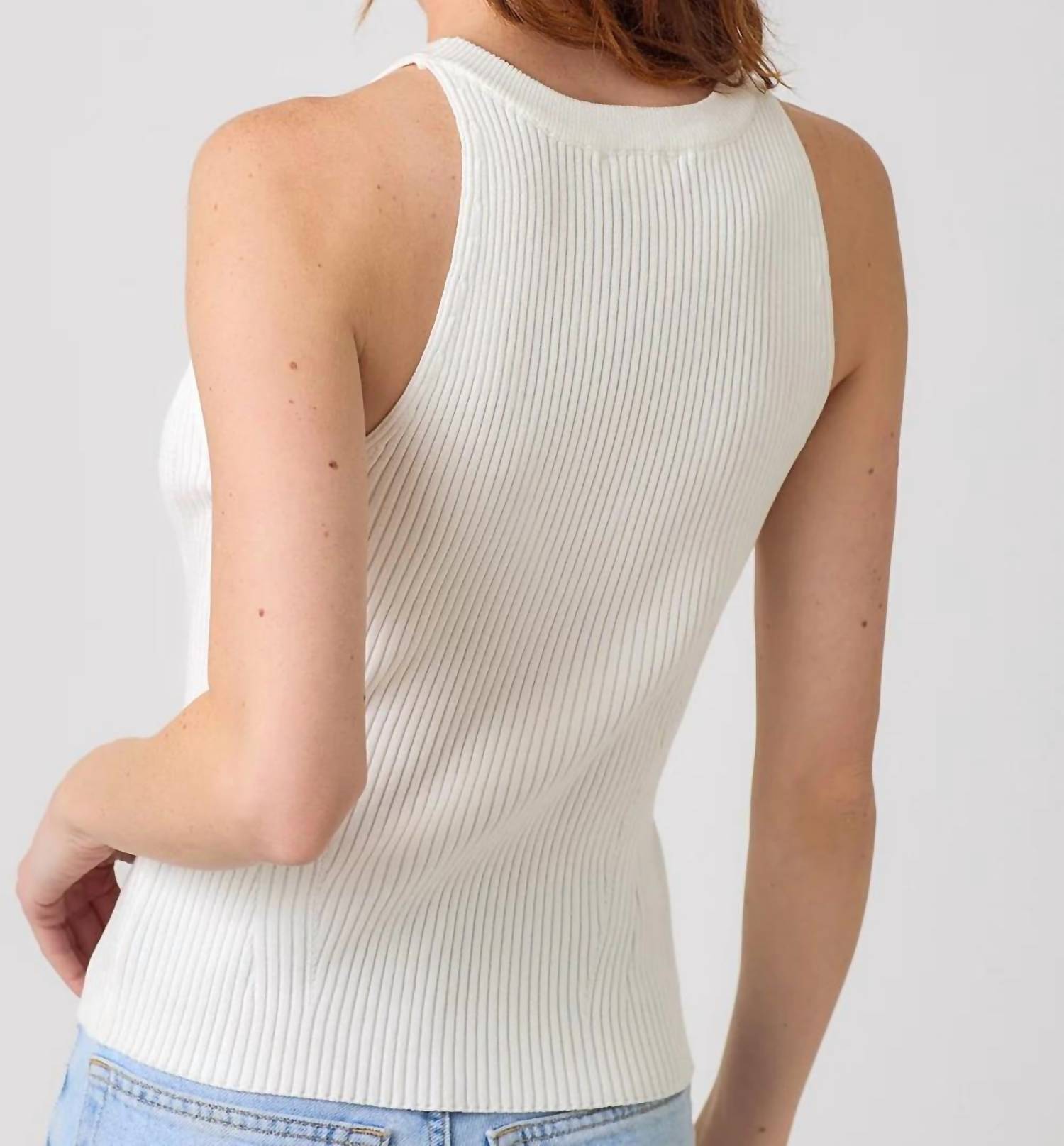 Mystree - Halter Neck Ribbed Tank