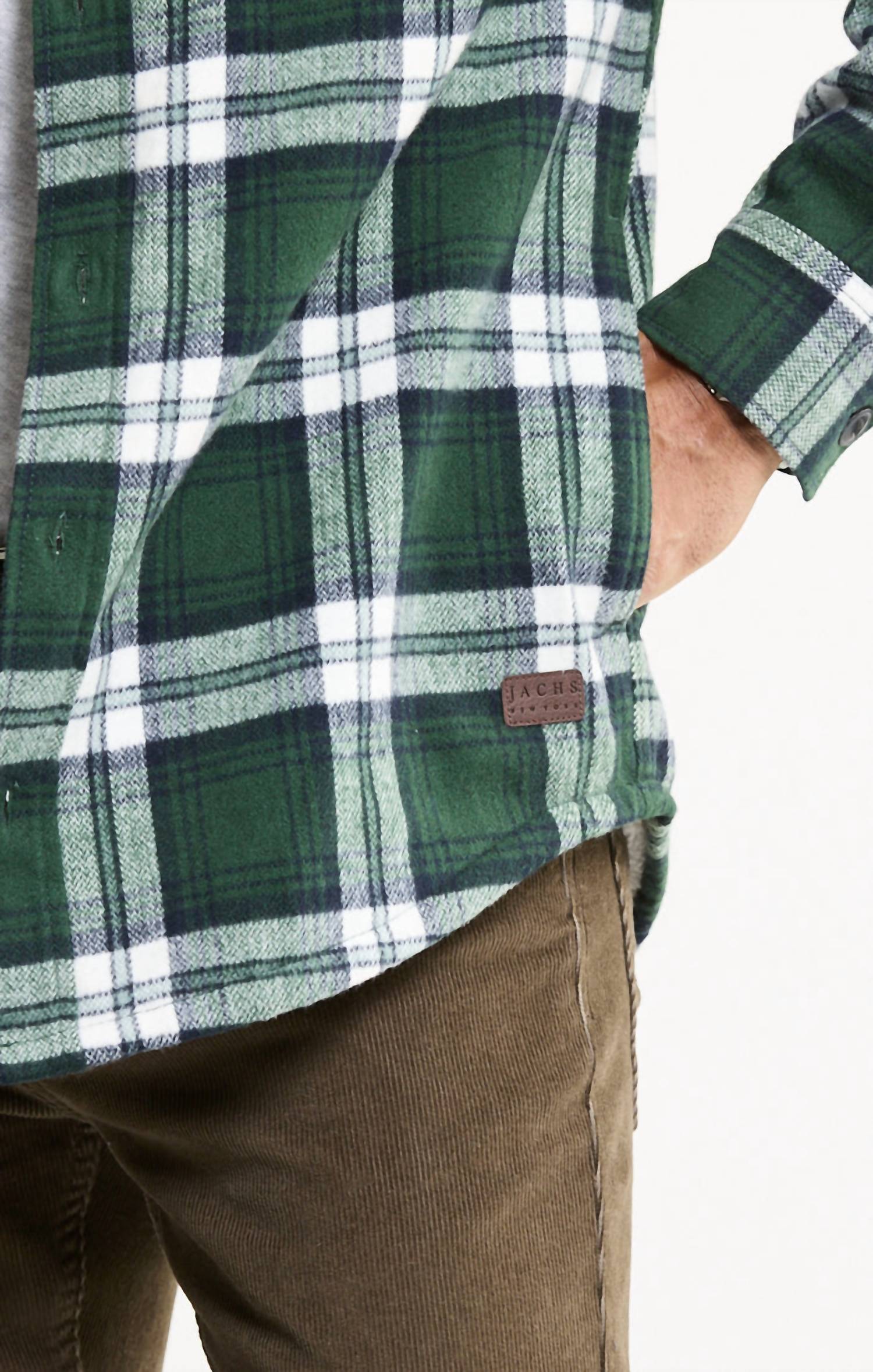 Jachs New York - Sherpa Lined Flannel Shirt Jacket