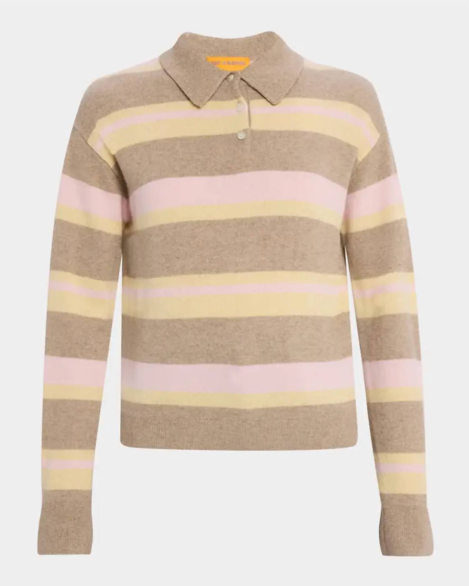 Guest In Residence - Collegiate Stripe Polo