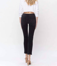 Vervet By Flying Monkey - Carlene Mid Rise Slim Straight Jeans