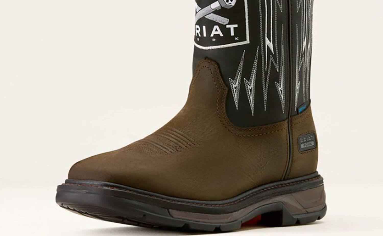 Ariat - Men's Workhog Xt Bolt Skull Waterproof Square Toe Pull-on Work Boot