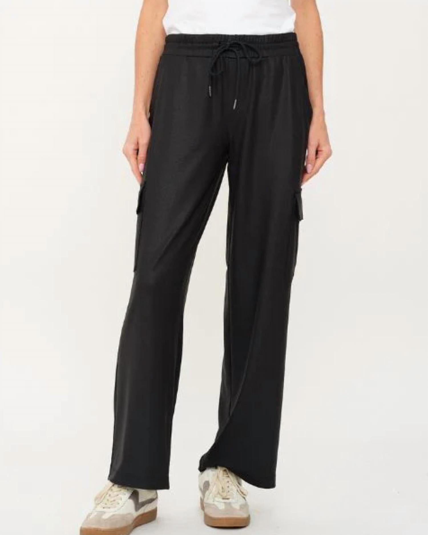 Six/Fifty - Coated Straight Leg Cargo Pants