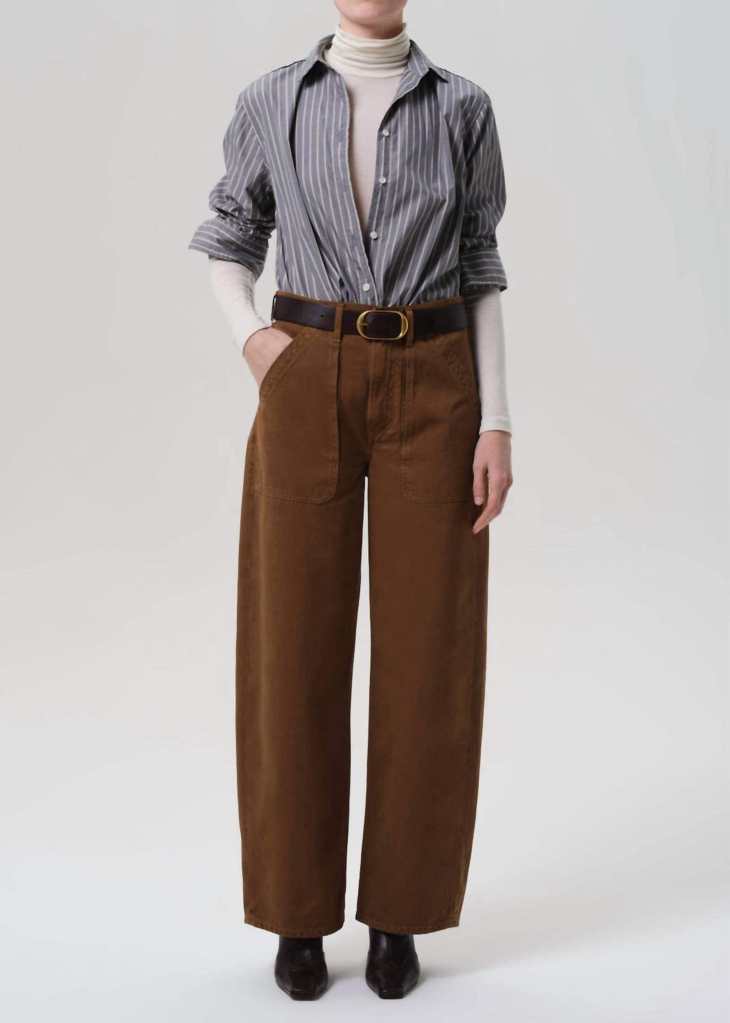 Citizens of Humanity Ayla Cargo Pants in bronze - women's pants