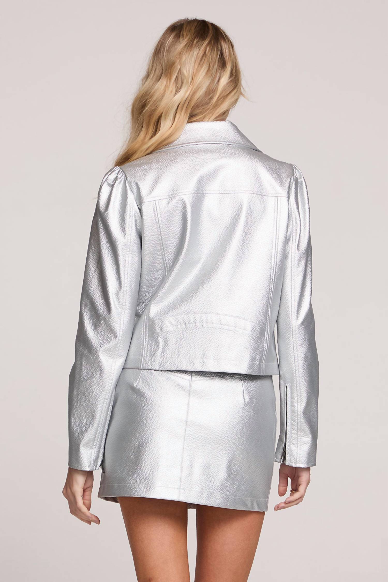 saltwater LUXE Long Sleeve Jacket in silver - women's jacket - alternate view