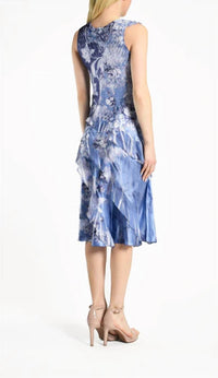 Komarov - Charmeuse Short Sleeveless Dress and Shawl