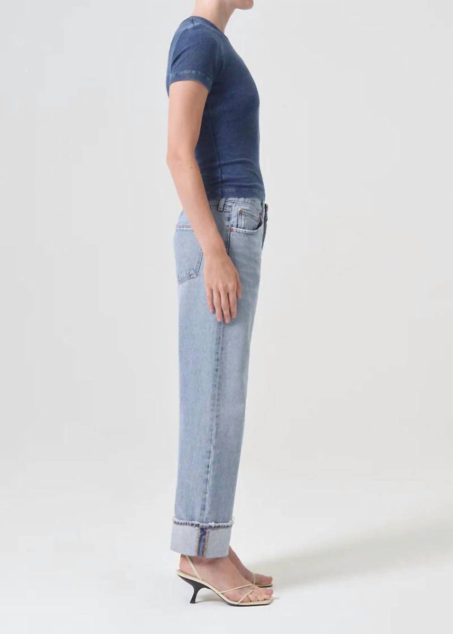 Agolde - Fran Low Slung Easy Straight Pants