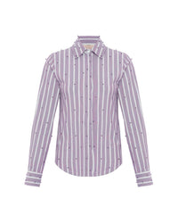 Theo The Label - Echo Mix Stripe Pearly Shirt