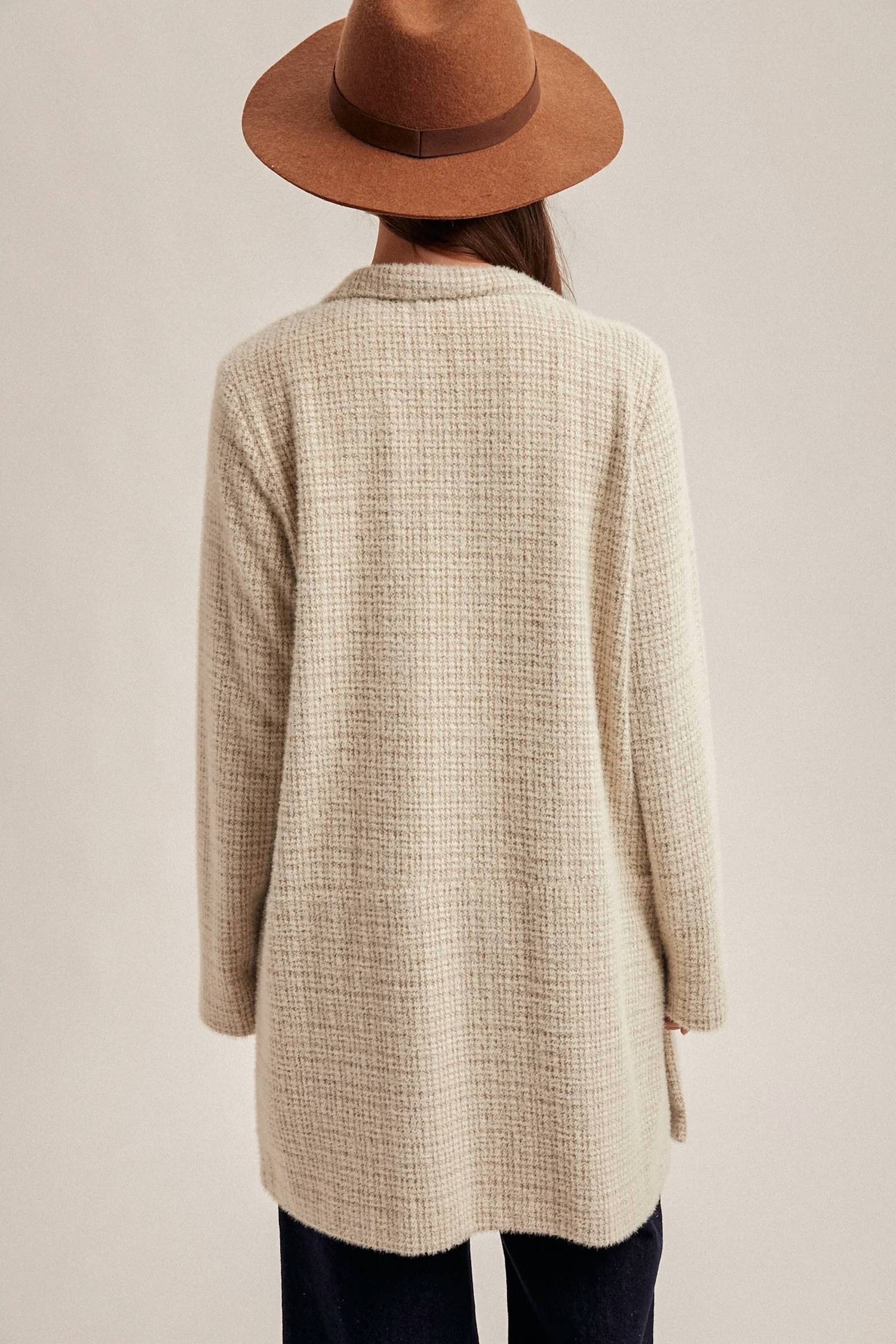 Hem & Thread - Houndstooth Light Weight Coatigan