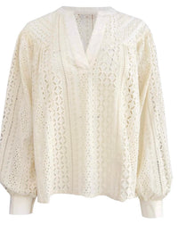 Bishop + Young - Stevie Eyelet Pullover Blouse