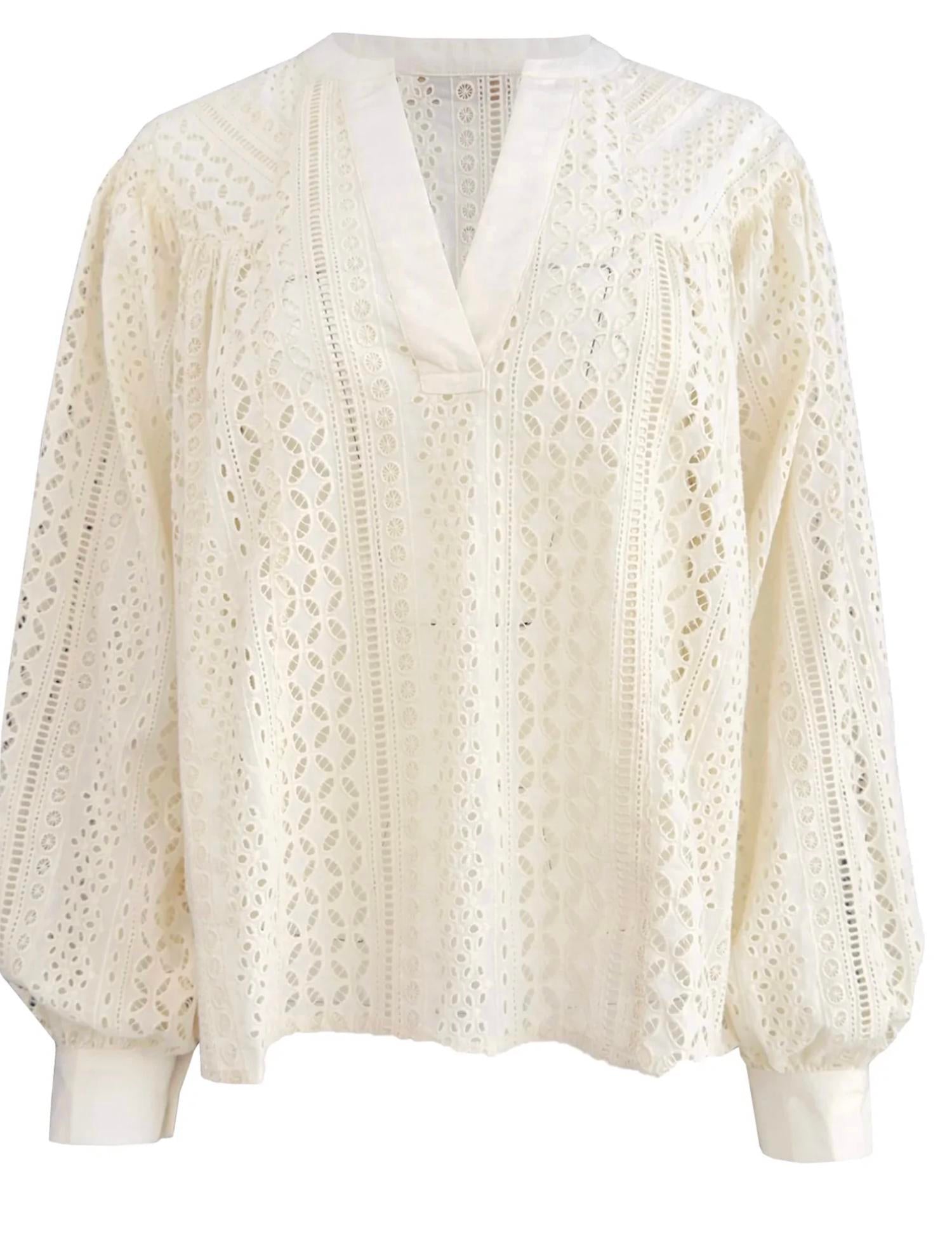 Bishop + Young - Stevie Eyelet Pullover Blouse