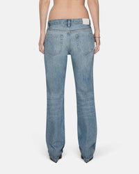 EB Denim Low Rise Straight Jeans in luca - women's jeans - detail view