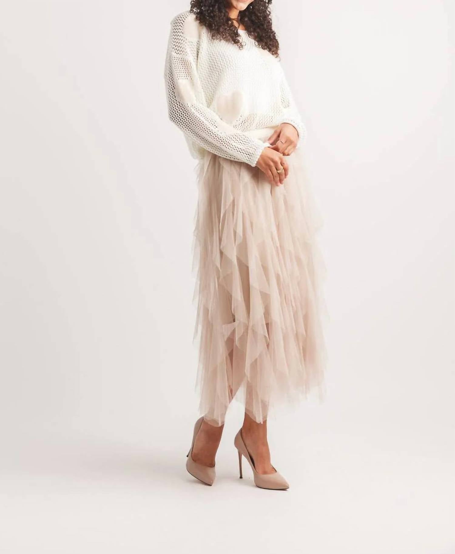 Papillon - Heart Open Knit Sweater