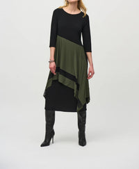 Joseph Ribkoff - Color Block Layered Midi Dress