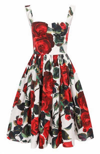 Dolce & Gabbana - Print Rossa Bustier Dress