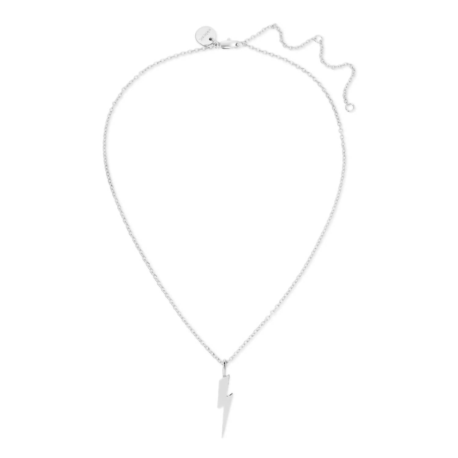 Eklexic - Women's Katie Lightning Bolt Charm Necklace
