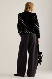 Queens of Archive Kitty Embellished Jacket in black - women's jacket - detail view