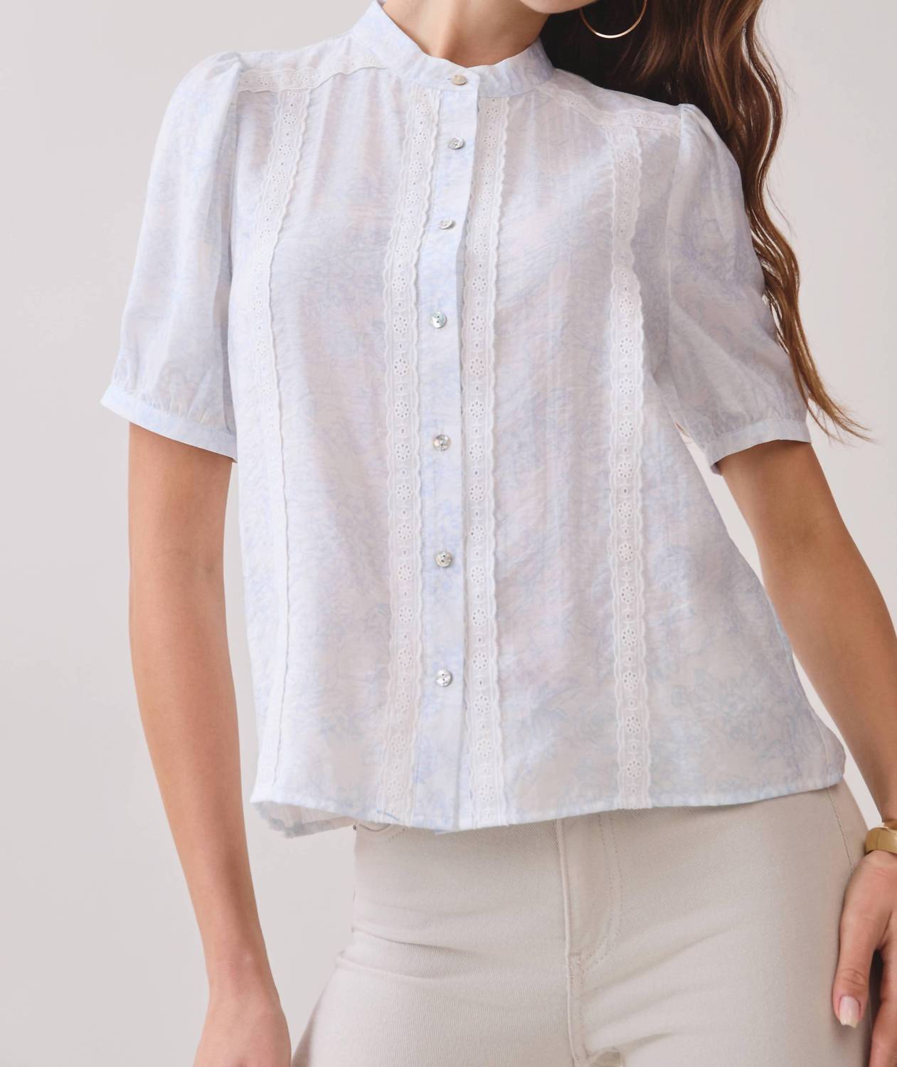 Tcec - Sunday Tea Button Top