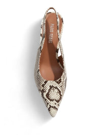 Paris Texas - Women's Nina Slingback Leather Wedge Heel