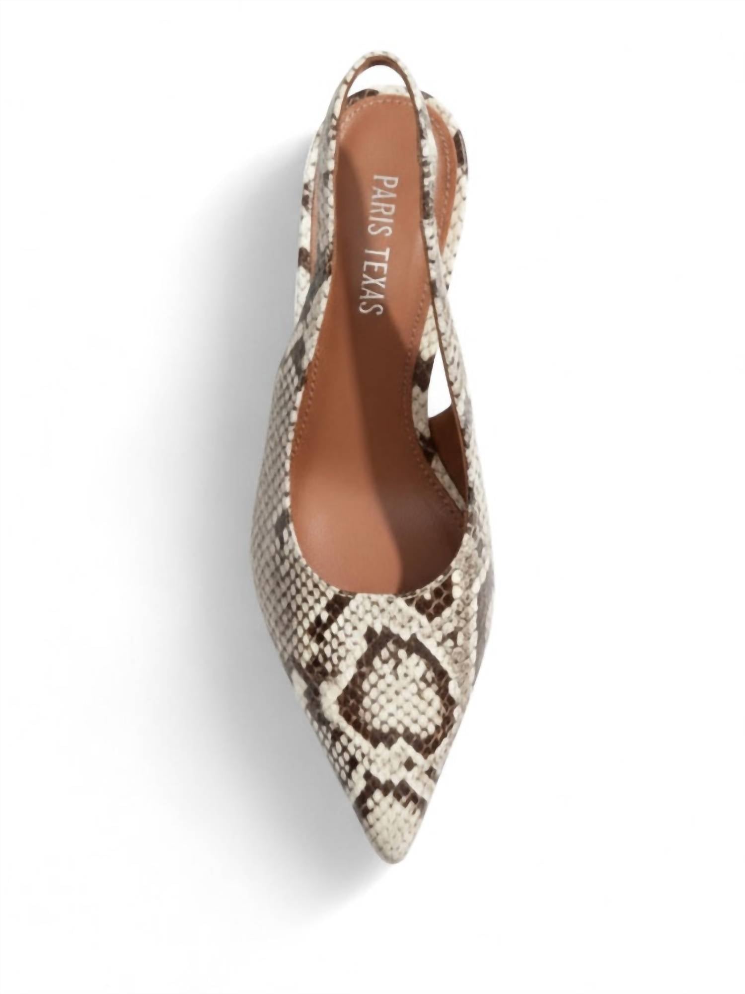 Paris Texas - Women's Nina Slingback Leather Wedge Heel
