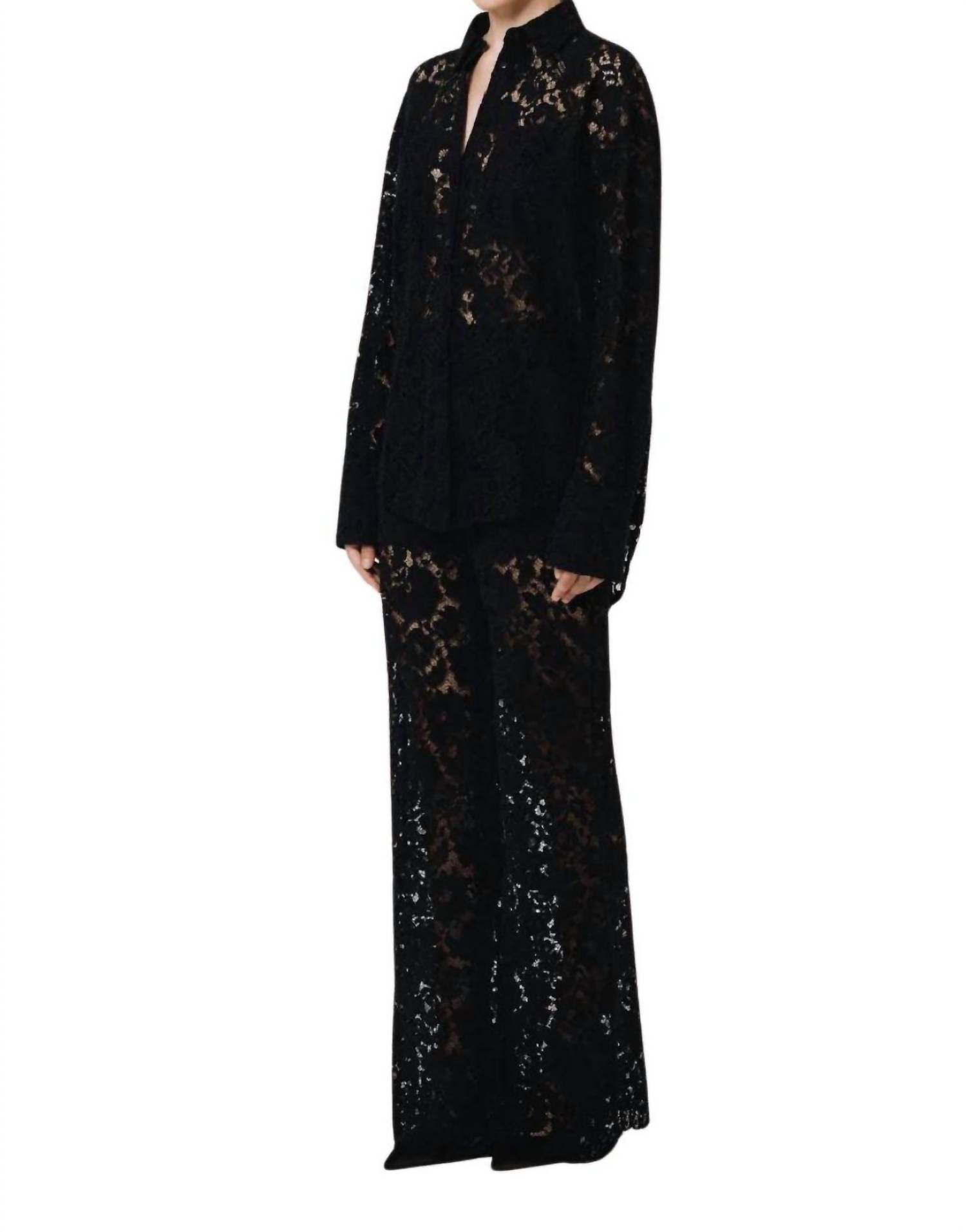 Sans Faff - London Lace Oversized Dress Shirt