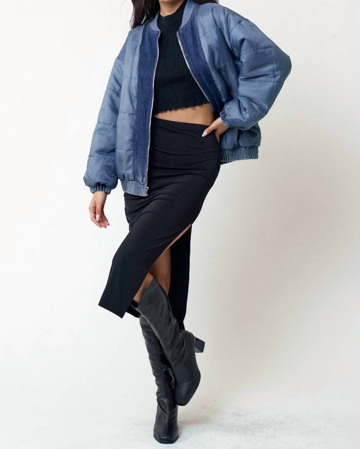 Blue Blush - Oversized Jacket