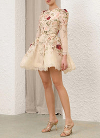 Zimmermann - Hypnotic Lace Trim Mini Dress
