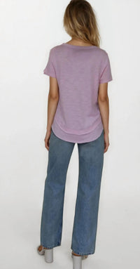 Chrldr - Embroidered Ava Mock Layer Tee