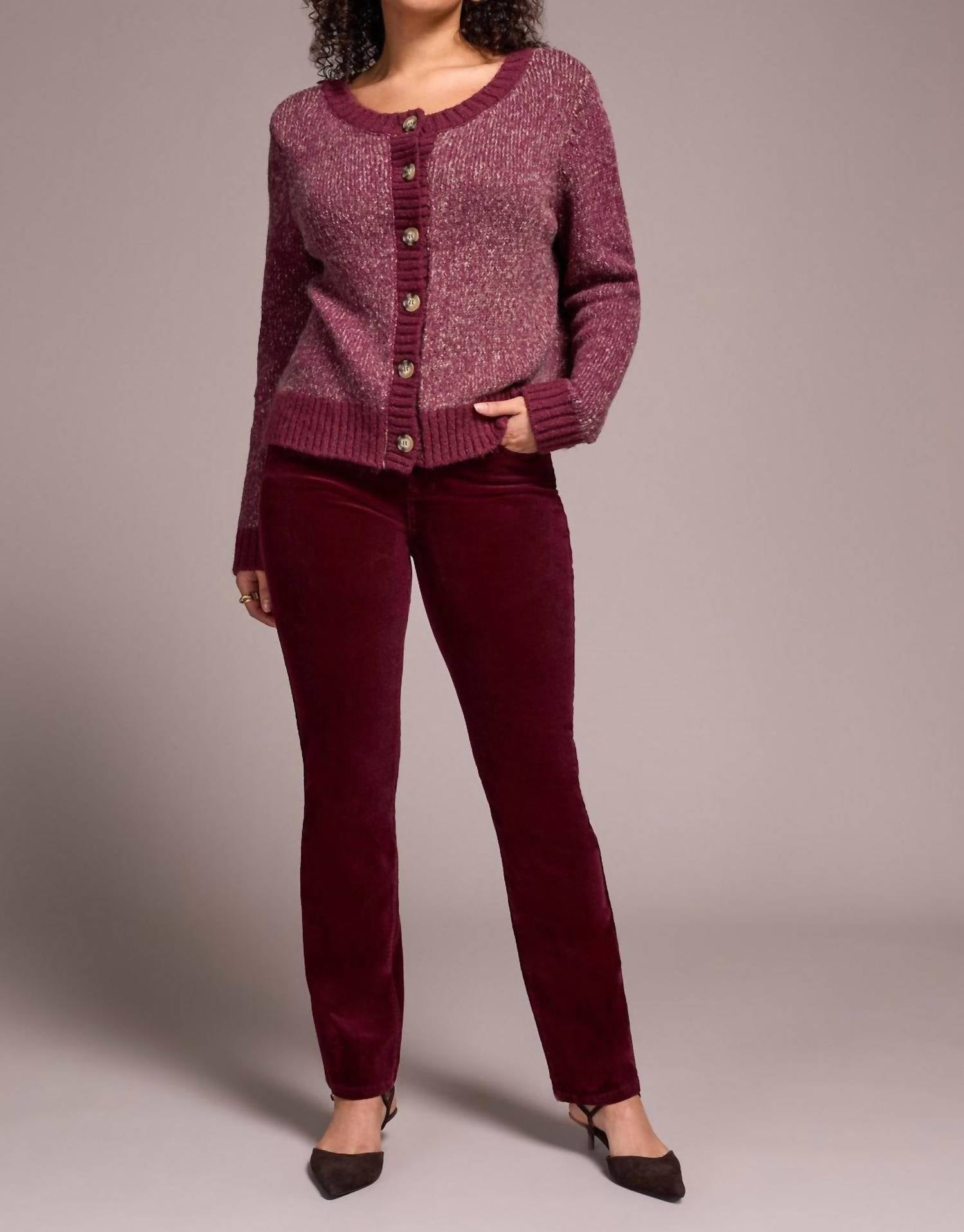 Tribal - Stripe Long-sleeve Reversible Sweater