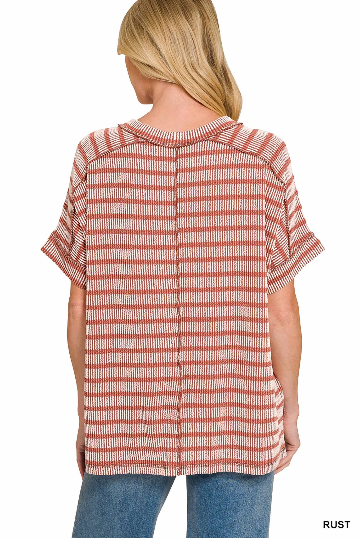 Zenana - Hi-low Hem Relaxed Fit Knit Top