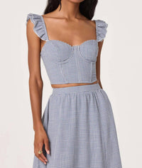 Astr - Wedelia Gingham Top