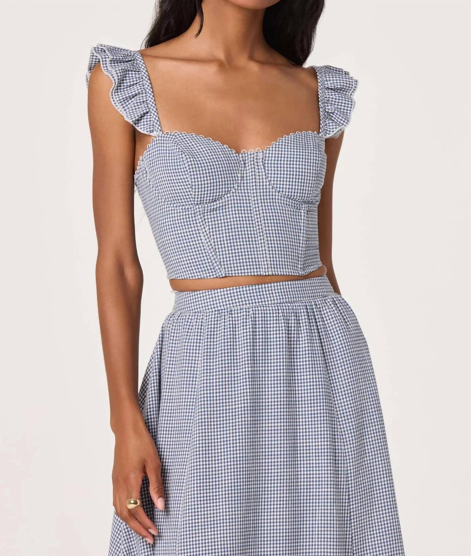 Astr - Wedelia Gingham Top