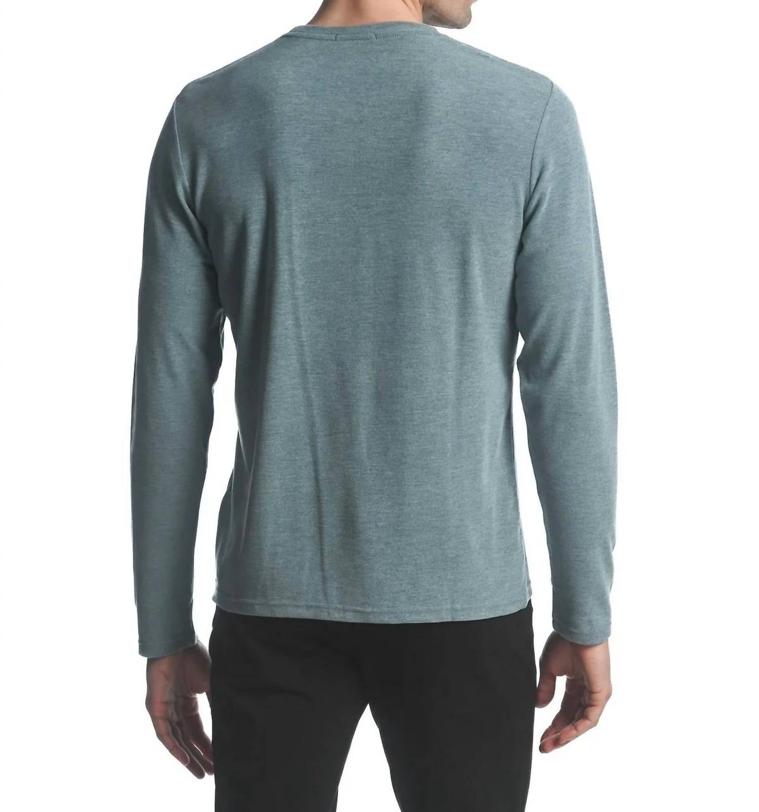 Postmarc - Stretch Knit Long Sleeve Crew Pullover Shirt