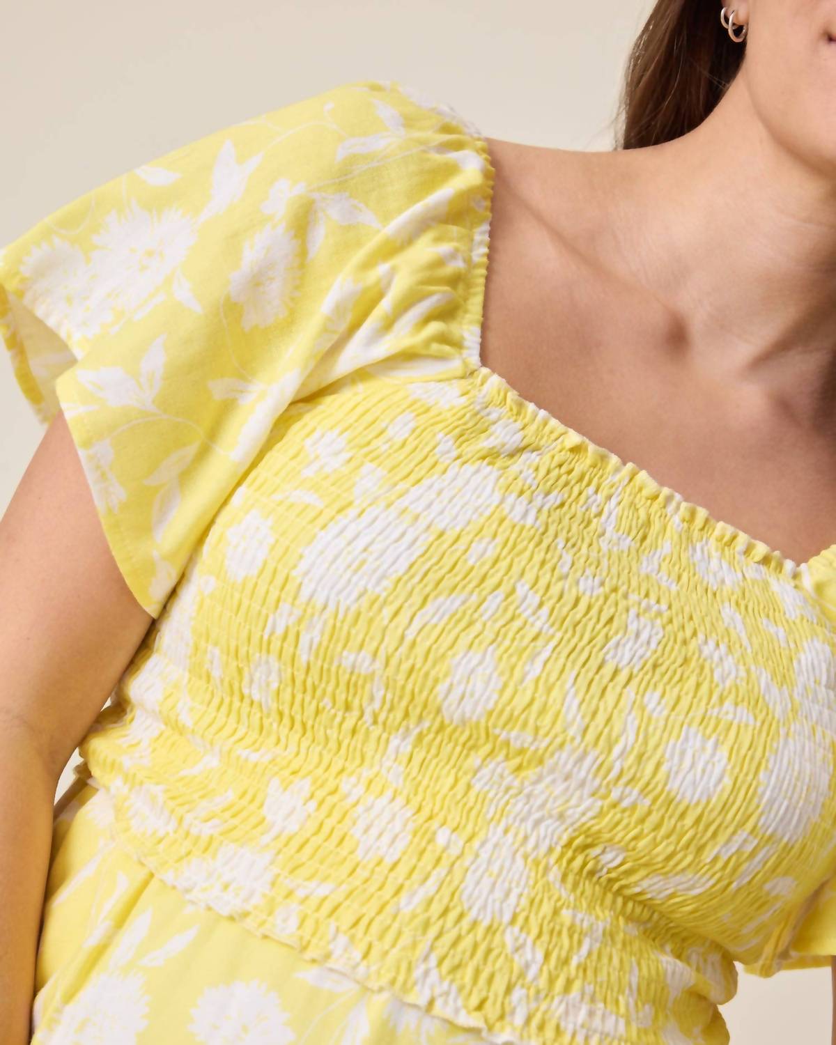 Kindred Bravely - Lola Smocked Maternity & Nursing Midi Dress