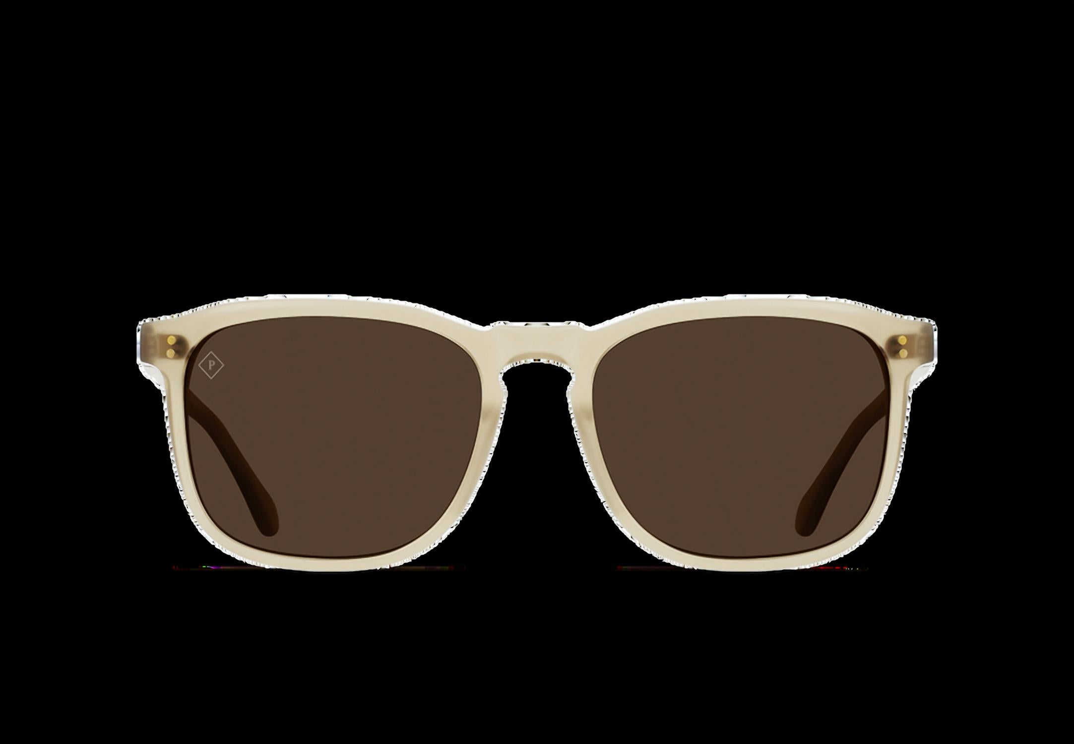 RAEN Optics Men's Wiley Square Sunglasses in eden vibrant brown polarized - men's accessory - detail view