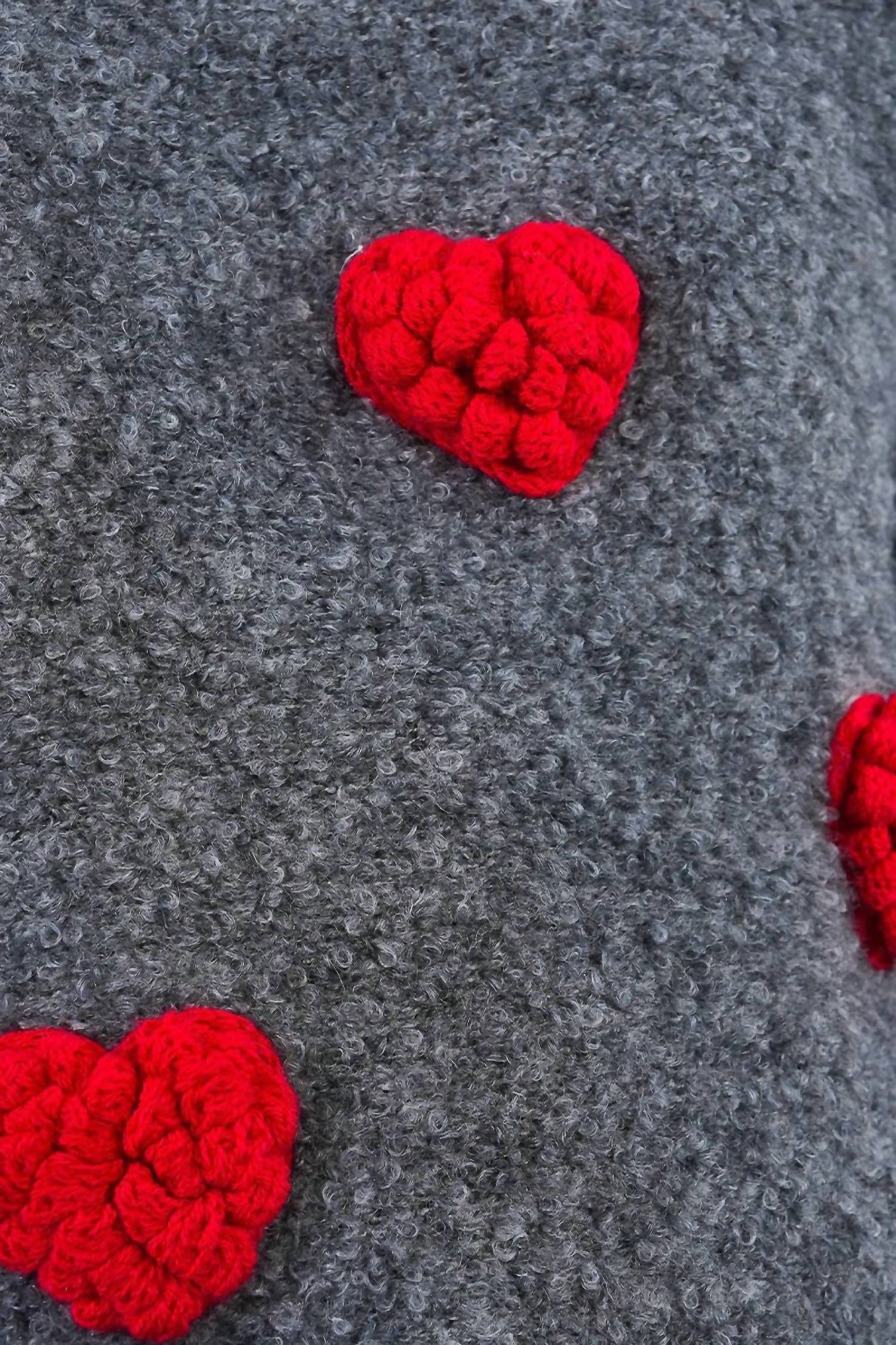 Lili Sidonio - Sweetheart Popcorn Knit Sweater