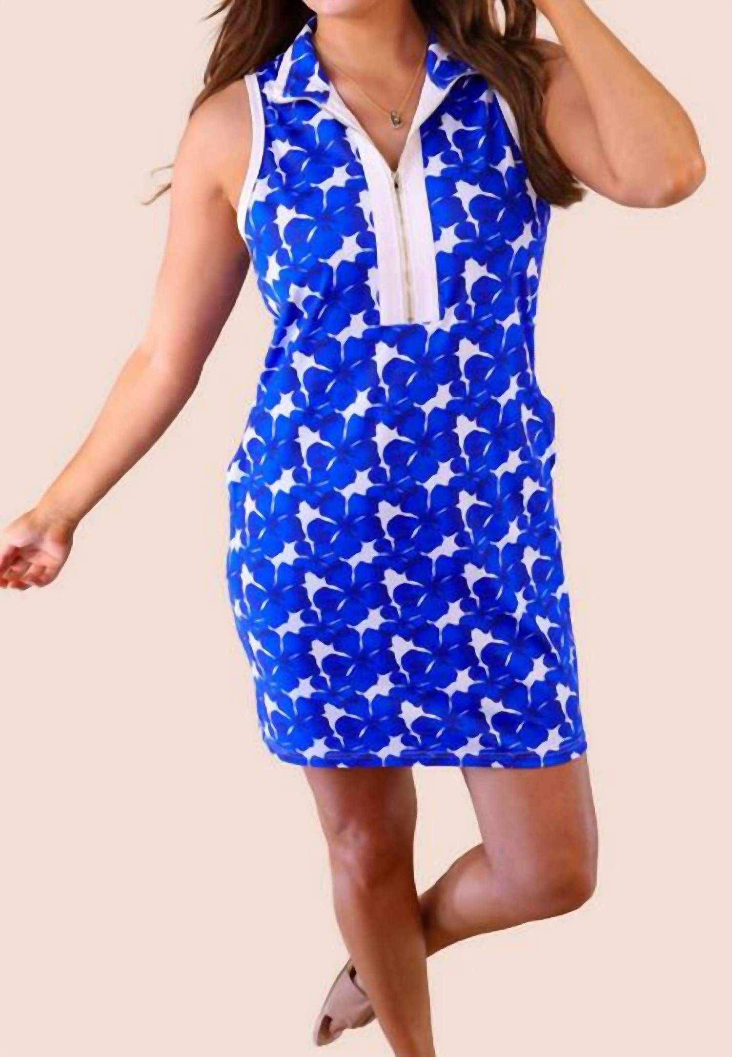 Jess Lea Floral Victory Dress in blue floral - women's dress