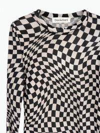 Sterling Kreek - Women's Checkered Mesh Top