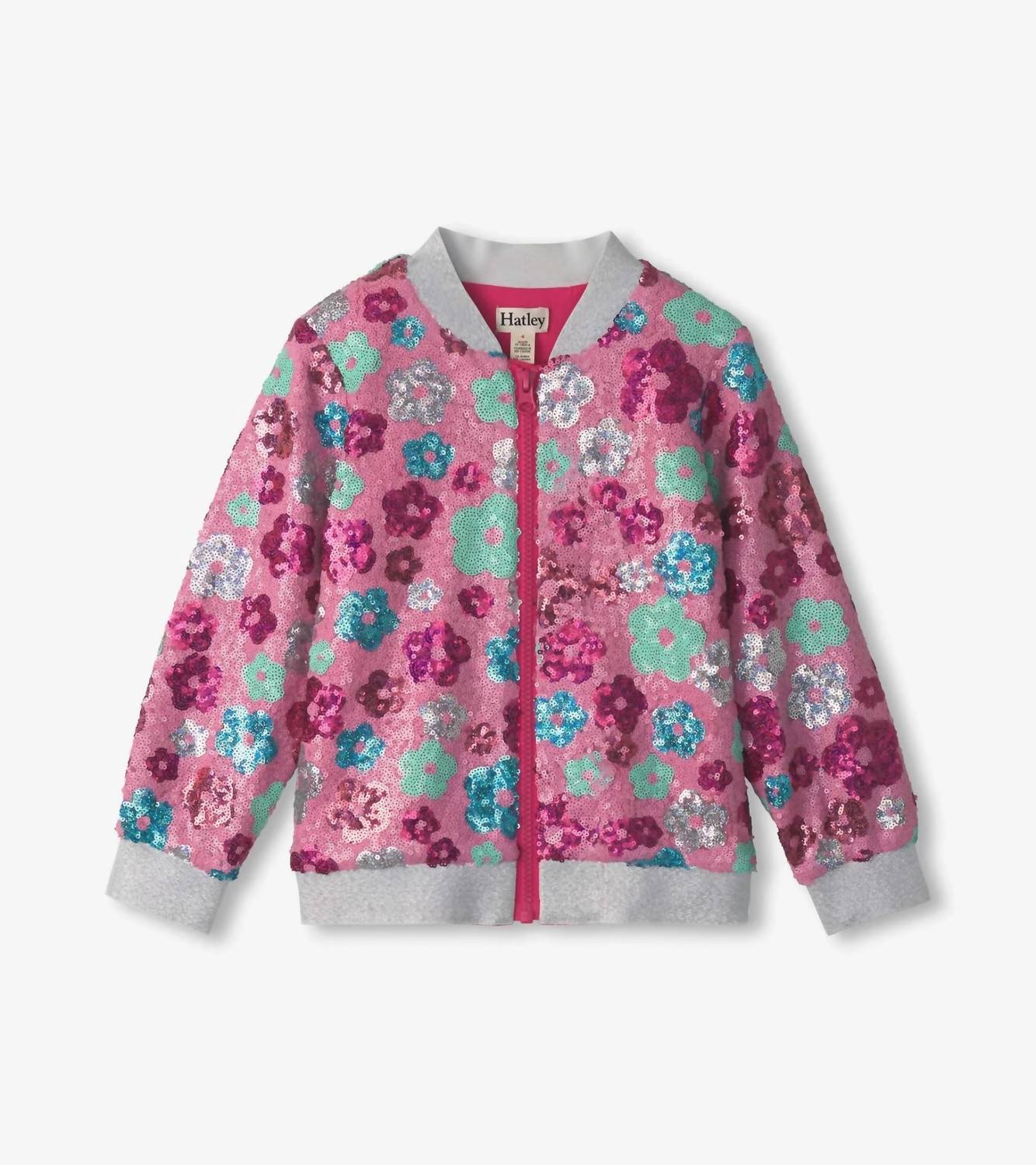 Hatley - Girls' Daisy Sequined Bomber Jacket