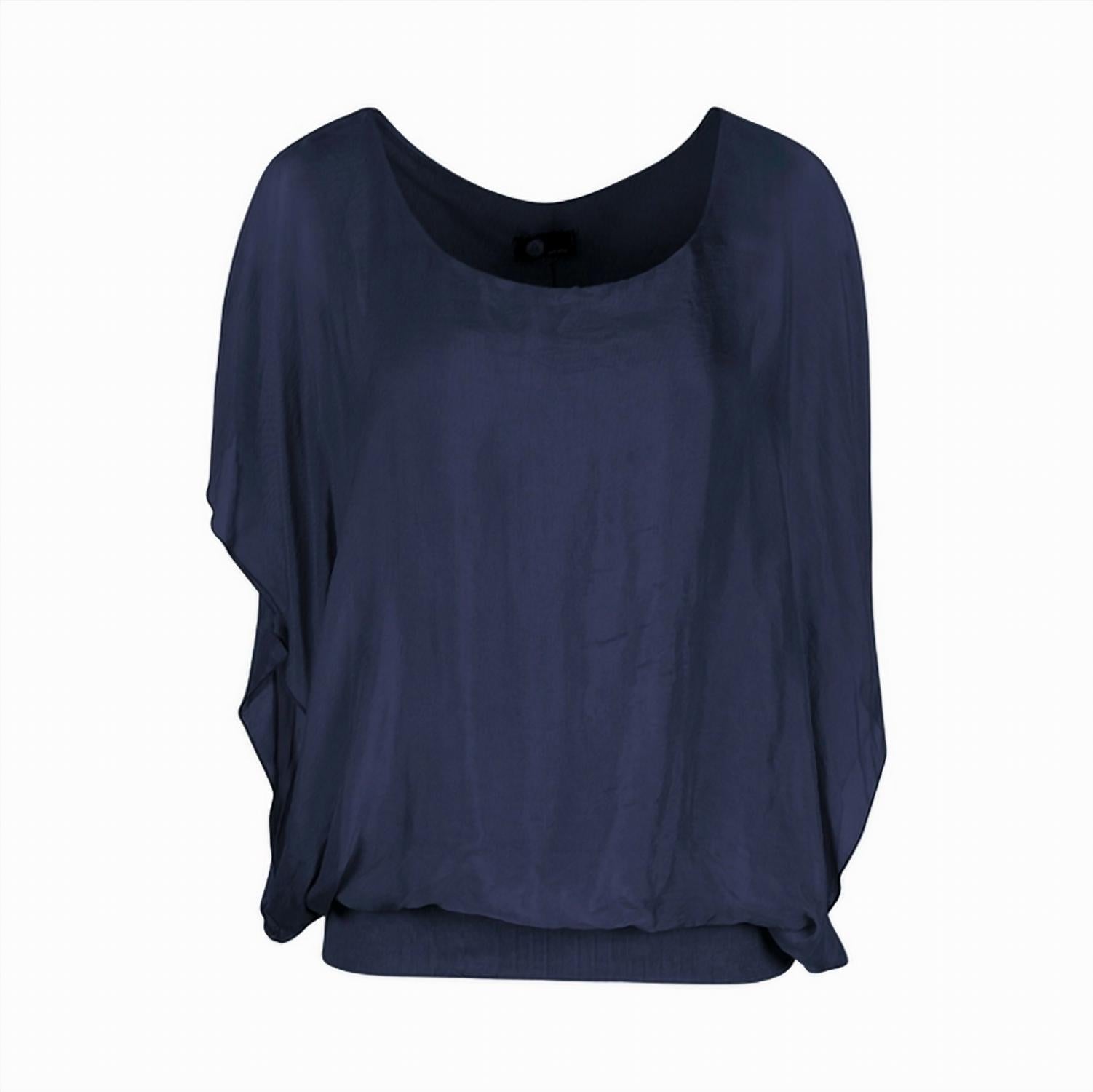 M Made In Italy - Women's Silk Dolman Top