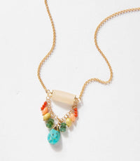 Anne Vaughan - Women's Charm Cluster Necklace