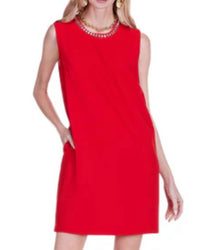 Jade - Embellish Neck Mini Dress