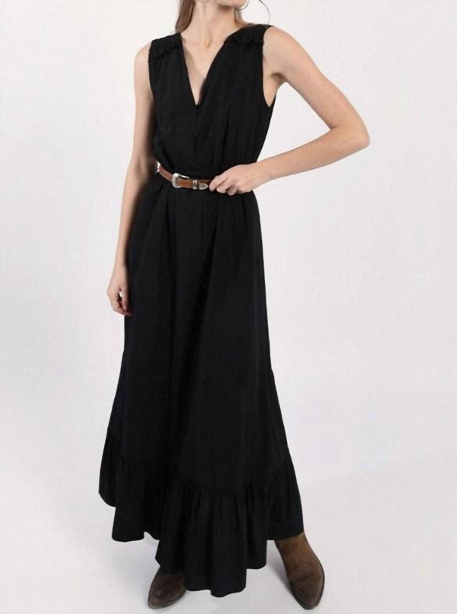 Flounced Long Dress