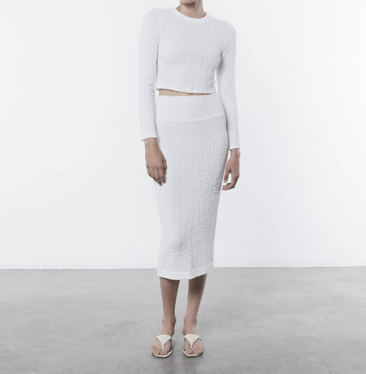 Enza Costa - PUCKERED PENCIL SKIRT