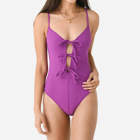 Lisa Marie Fernandez - Three Tie Maillot One-Piece Swimsuit