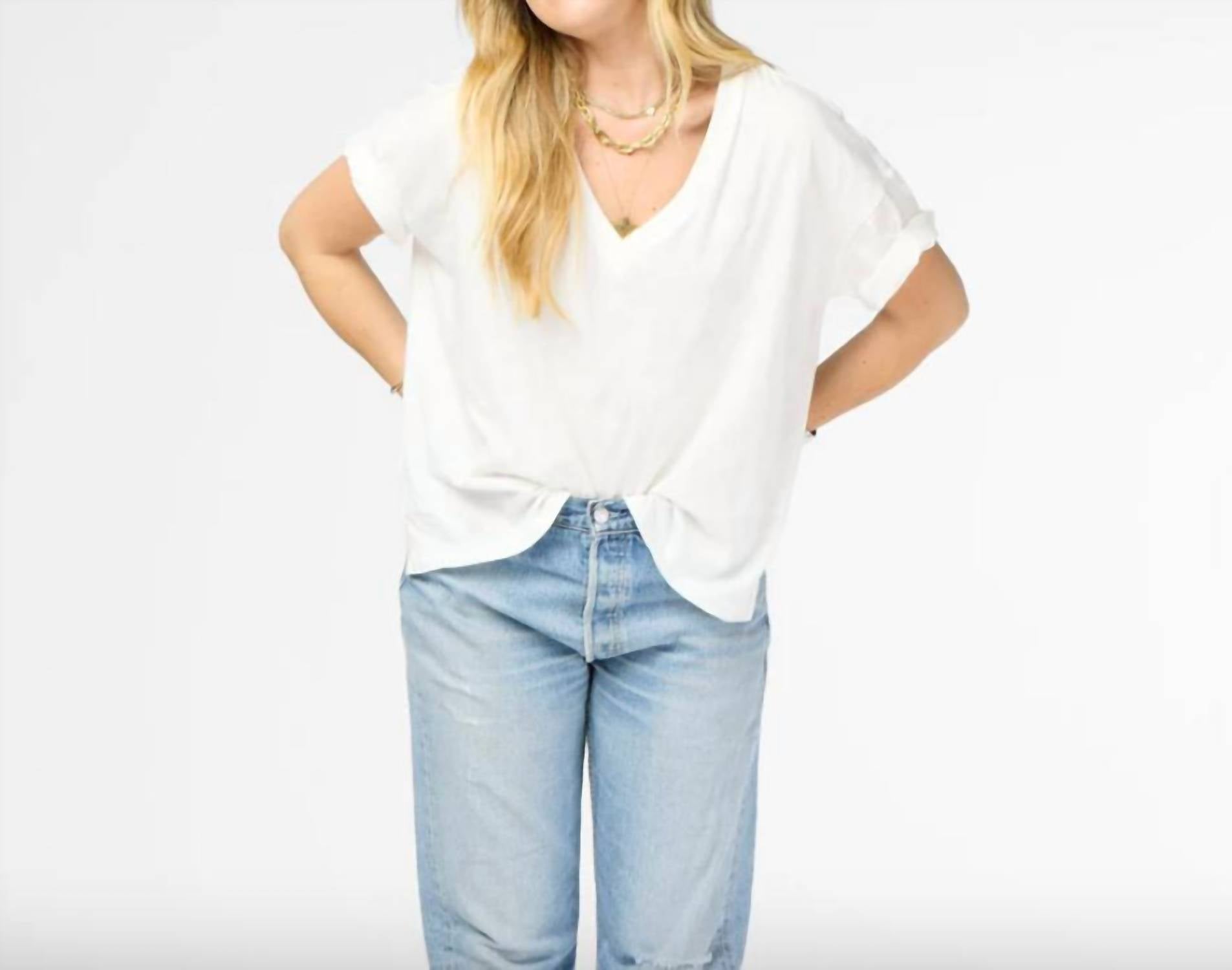 Kerri Rosenthal - Boxer V Neck Tee