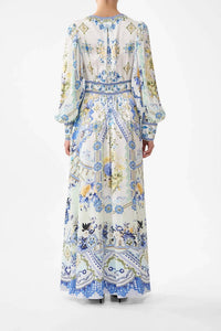 Camilla - Shaped Waistband Maxi Dress
