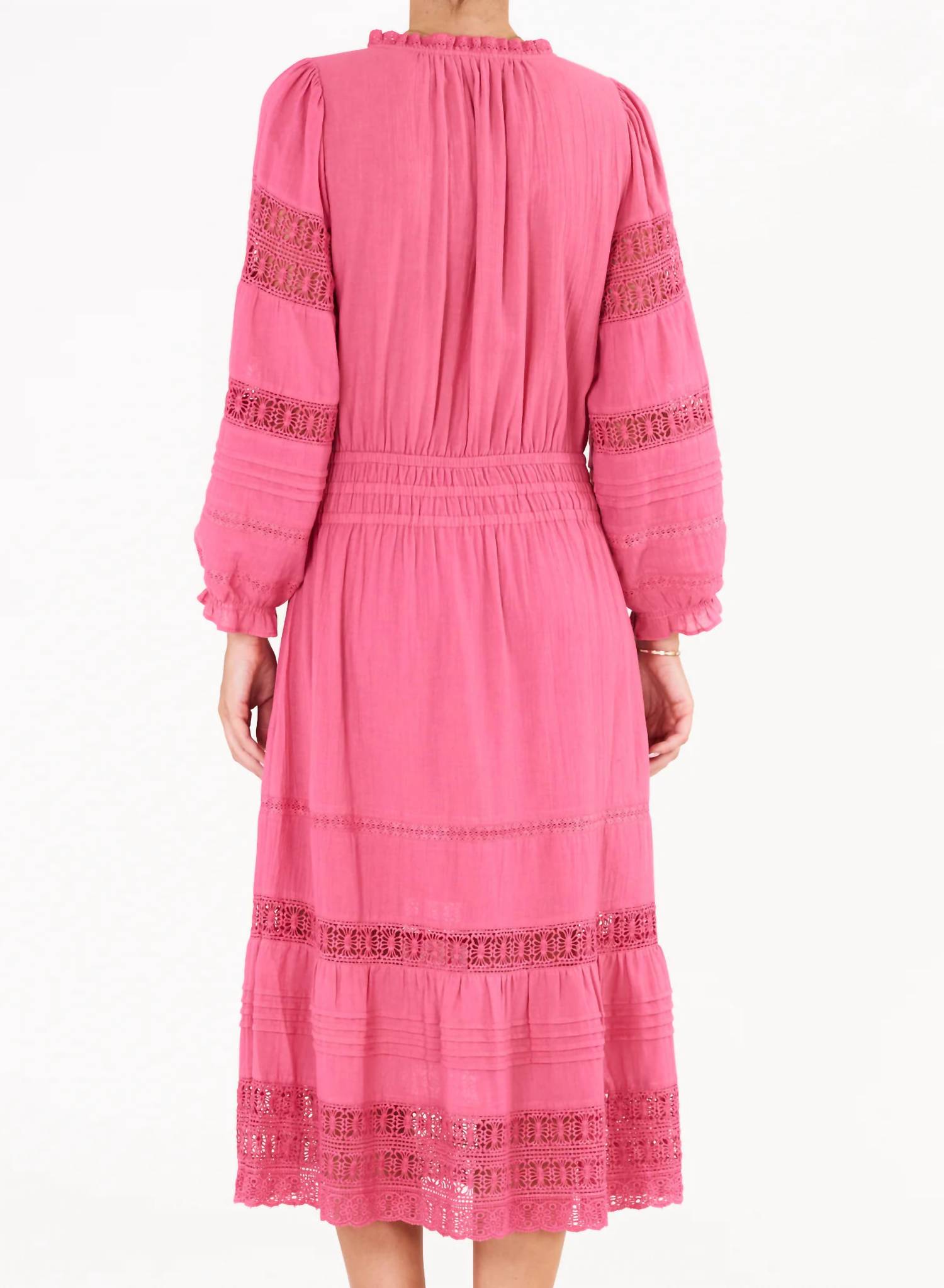 M.A.B.E. - Loretta V Neck Midi Dress
