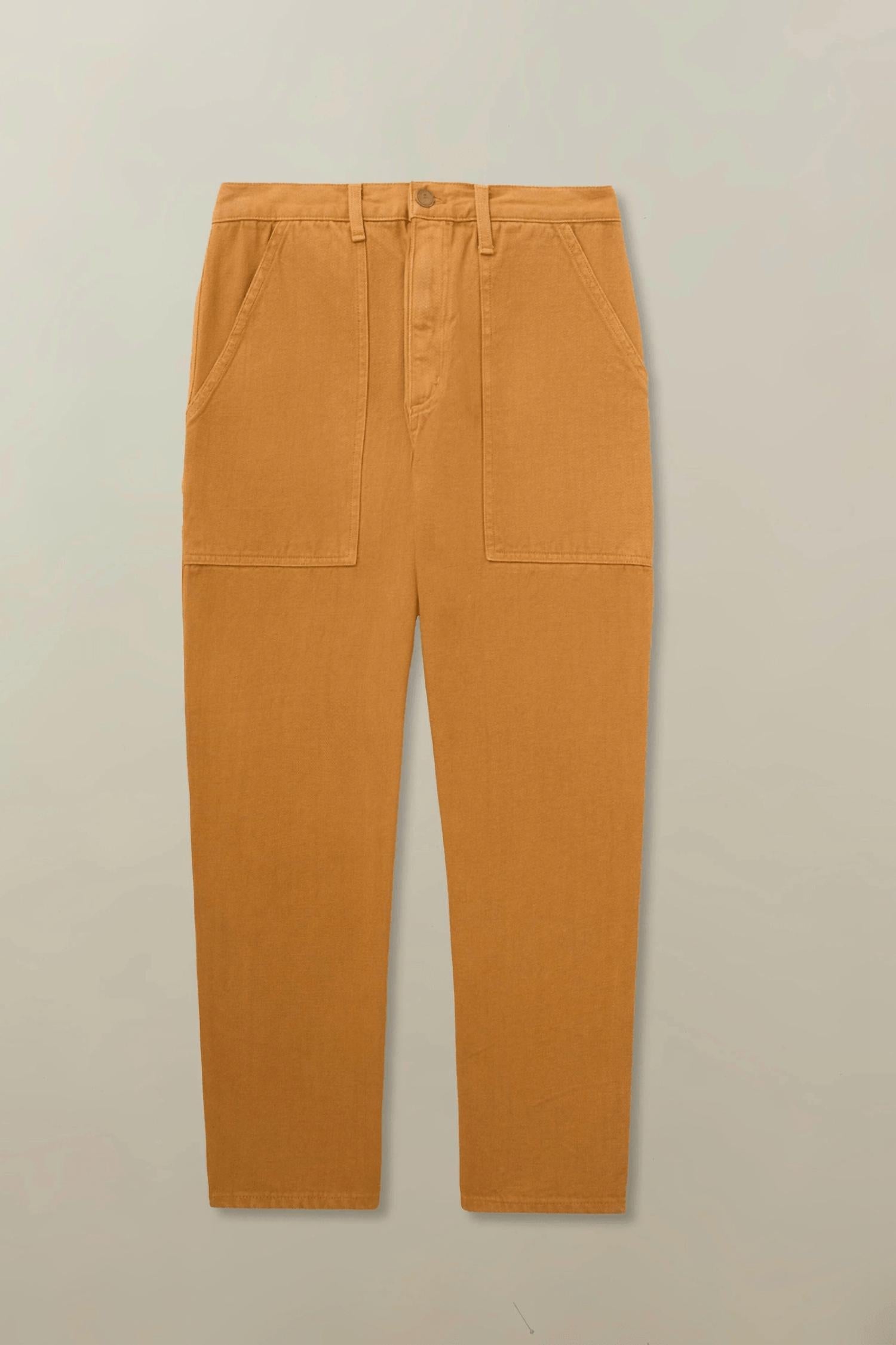 Road to Nowhere Men’s Leigh Workwear Pants in marigold - men's pants