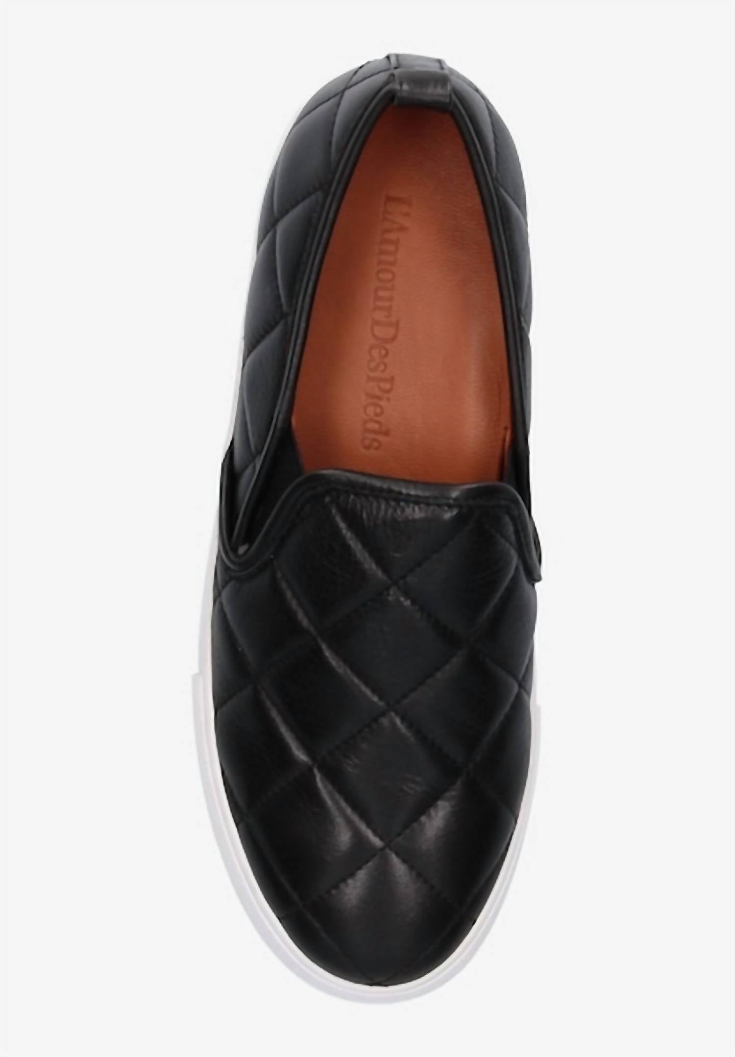 L'Amour Des Pieds - Women's Kamada Leather Slip-on Sneakers