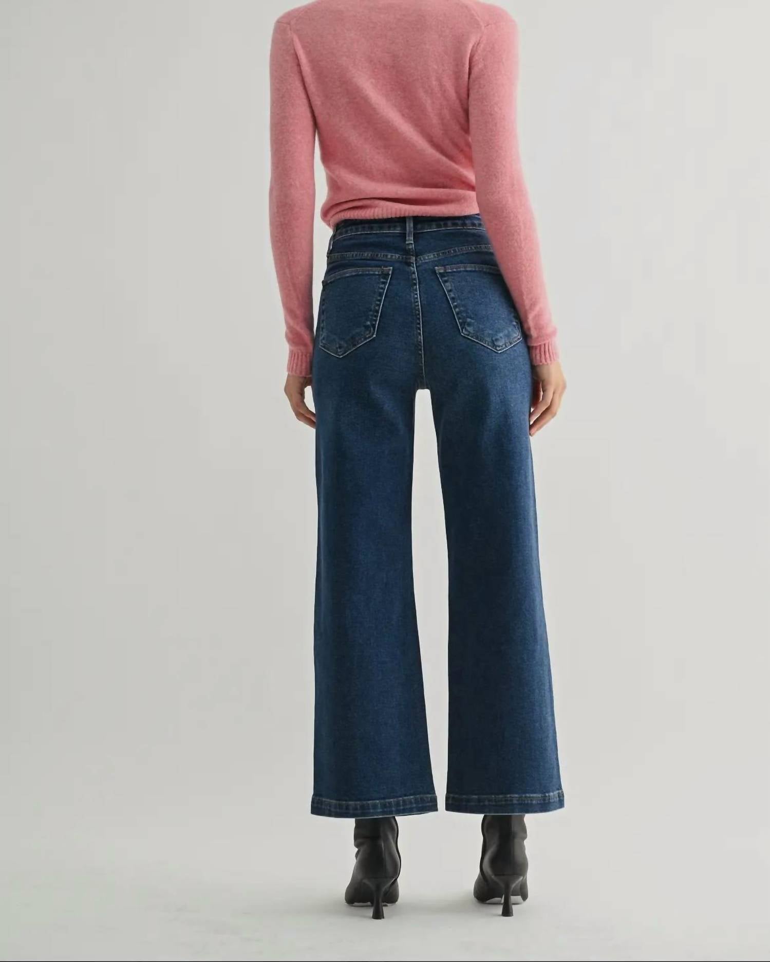 Just Black Denim - Julianna Patch Pocket Wide Leg Jeans